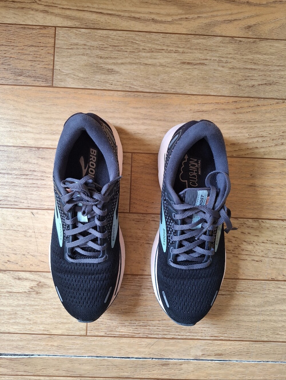 Brooks Ghost 14 Black Peach Women's Size 8 - Picture 6 of 10